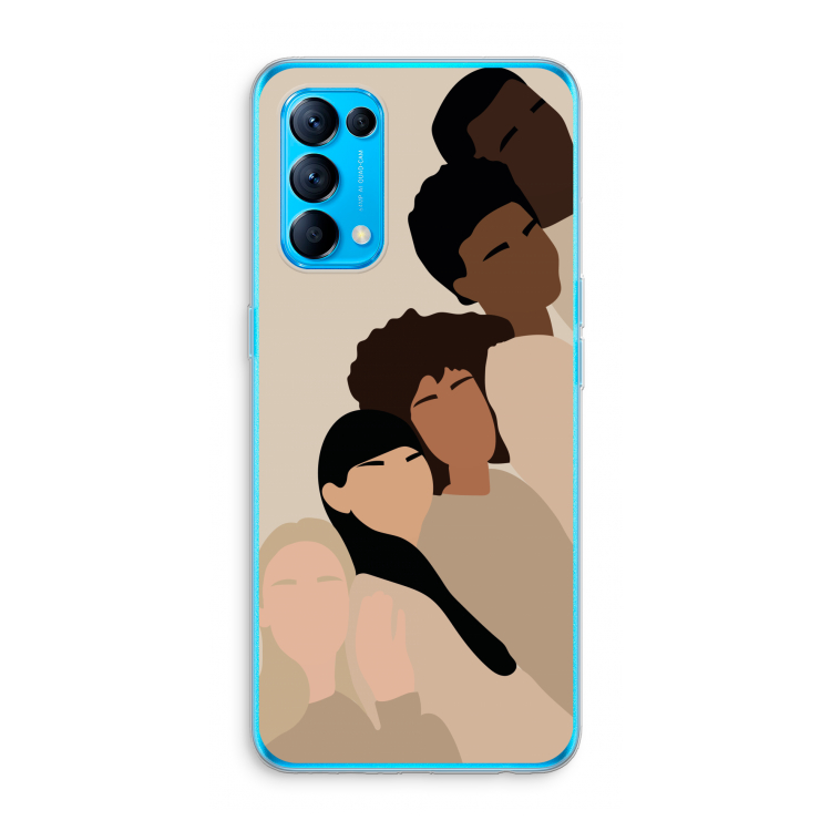 Sweet creatures: Oppo Find X3 Lite Transparant Hoesje