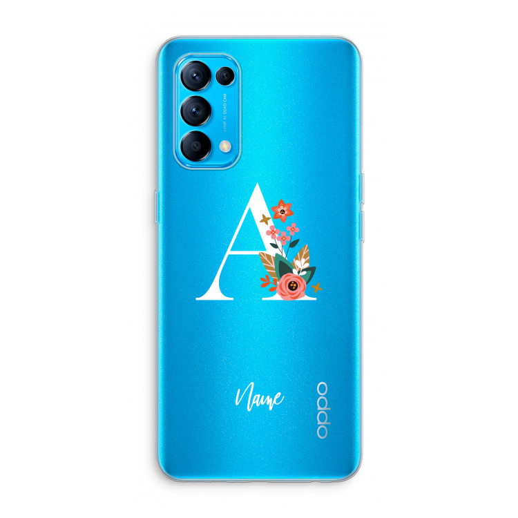 Pink Bouquet: Oppo Find X3 Lite Transparant Hoesje