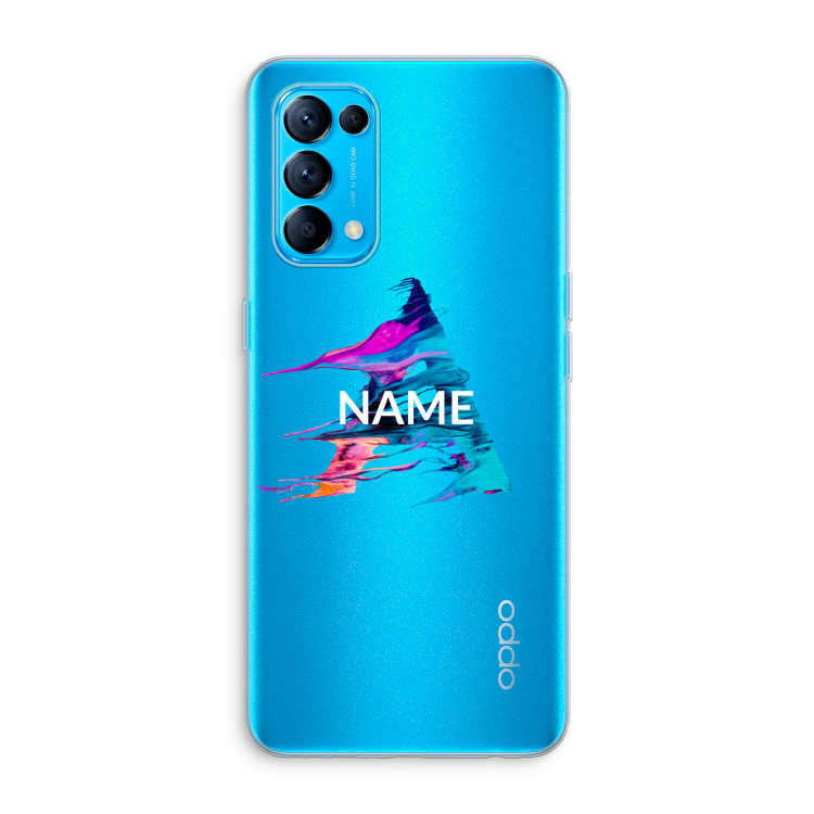 Abstract Spectrum: Oppo Find X3 Lite Transparant Hoesje