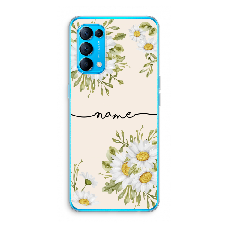 Daisies: Oppo Find X3 Lite Transparant Hoesje