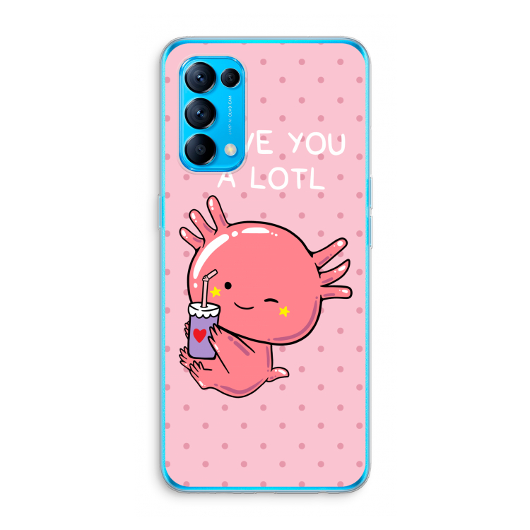 Love You A Lotl: Oppo Find X3 Lite Transparant Hoesje