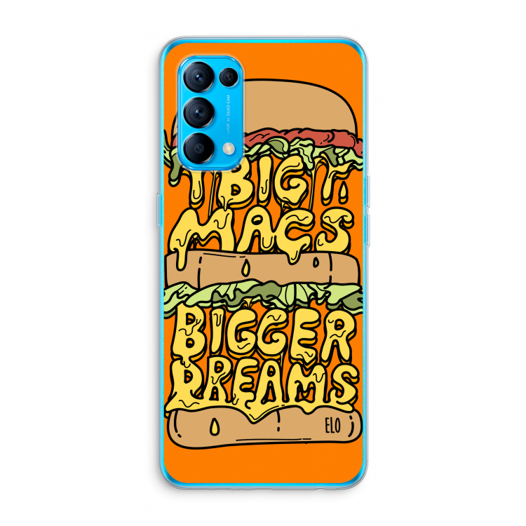 Big Macs Bigger Dreams: Oppo Find X3 Lite Transparant Hoesje