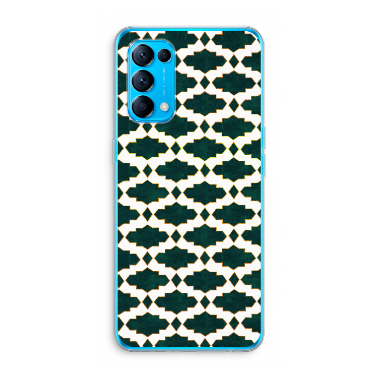 Moroccan tiles: Oppo Find X3 Lite Transparant Hoesje
