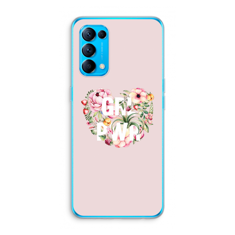 GRL PWR Flower: Oppo Find X3 Lite Transparant Hoesje