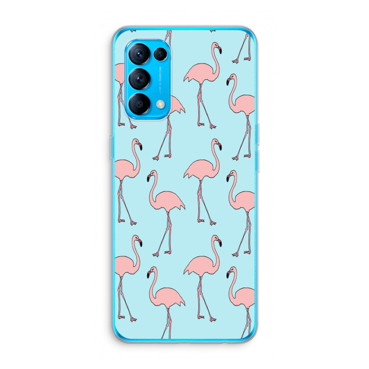 Anything Flamingoes: Oppo Find X3 Lite Transparant Hoesje