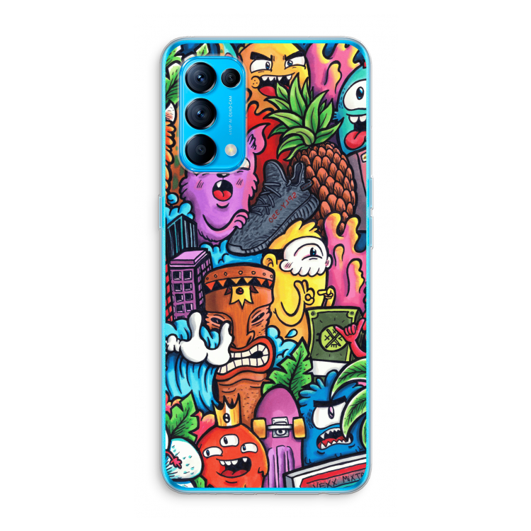 Vexx Mixtape: Oppo Find X3 Lite Transparant Hoesje