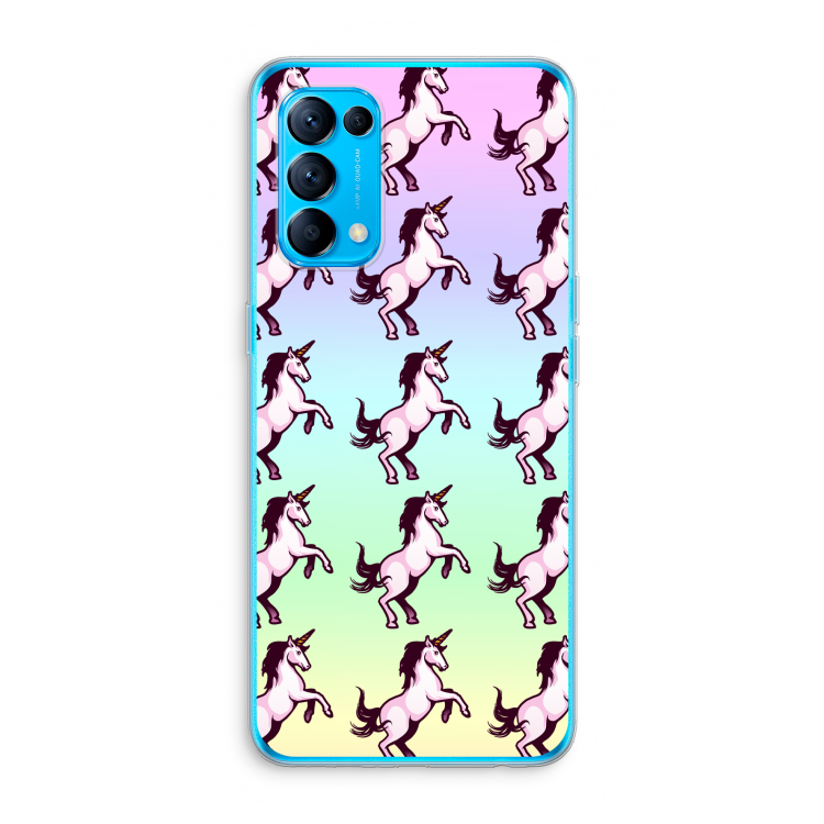 Musketon Unicorn: Oppo Find X3 Lite Transparant Hoesje
