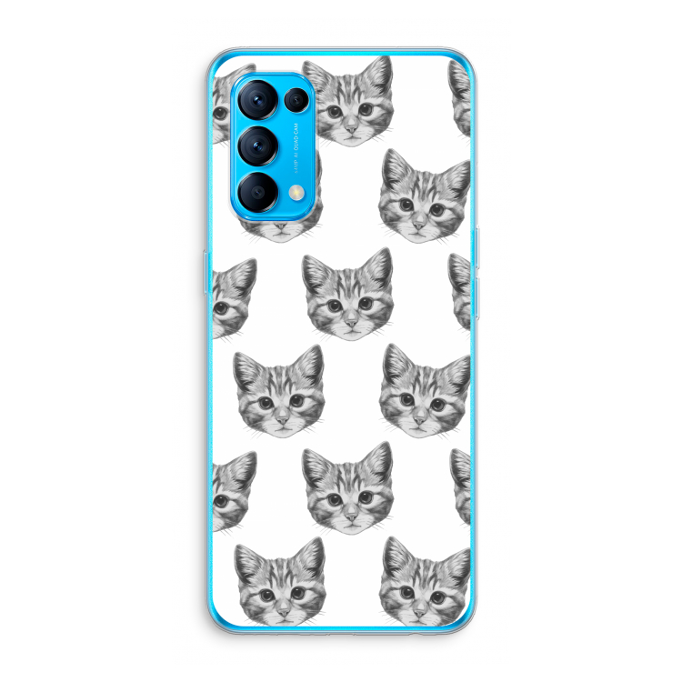 Kitten: Oppo Find X3 Lite Transparant Hoesje