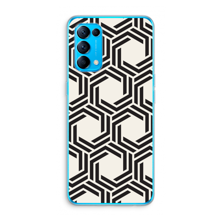 Geometrisch patroon: Oppo Find X3 Lite Transparant Hoesje