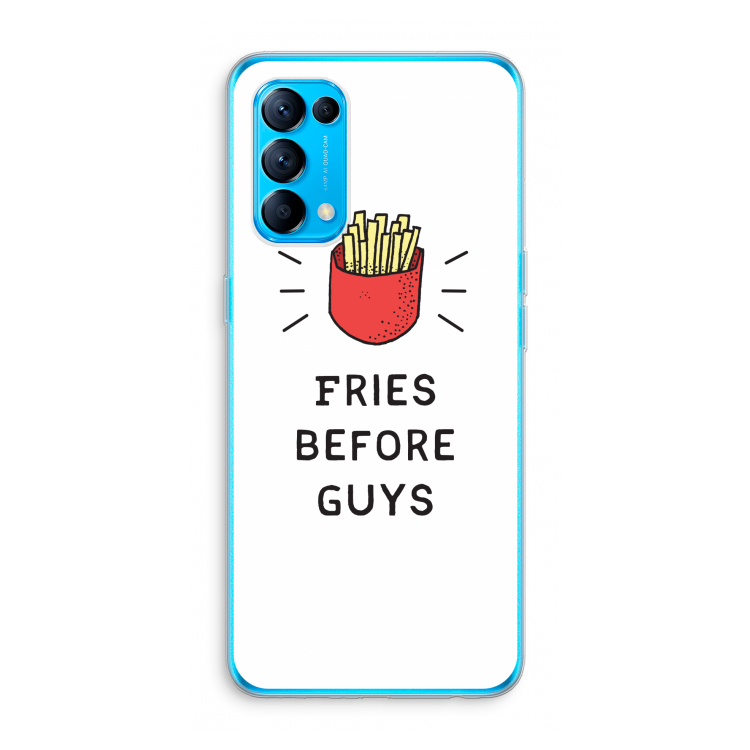 Fries before guys: Oppo Find X3 Lite Transparant Hoesje
