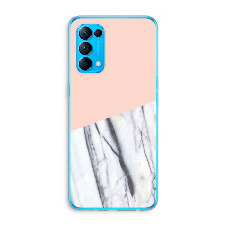 A touch of peach: Oppo Find X3 Lite Transparant Hoesje