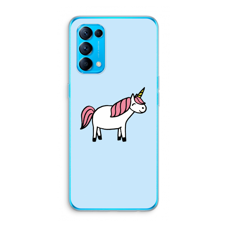 Eenhoorn: Oppo Find X3 Lite Transparant Hoesje