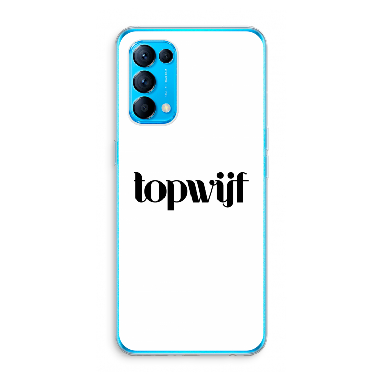 Topwijf Wit: Oppo Find X3 Lite Transparant Hoesje