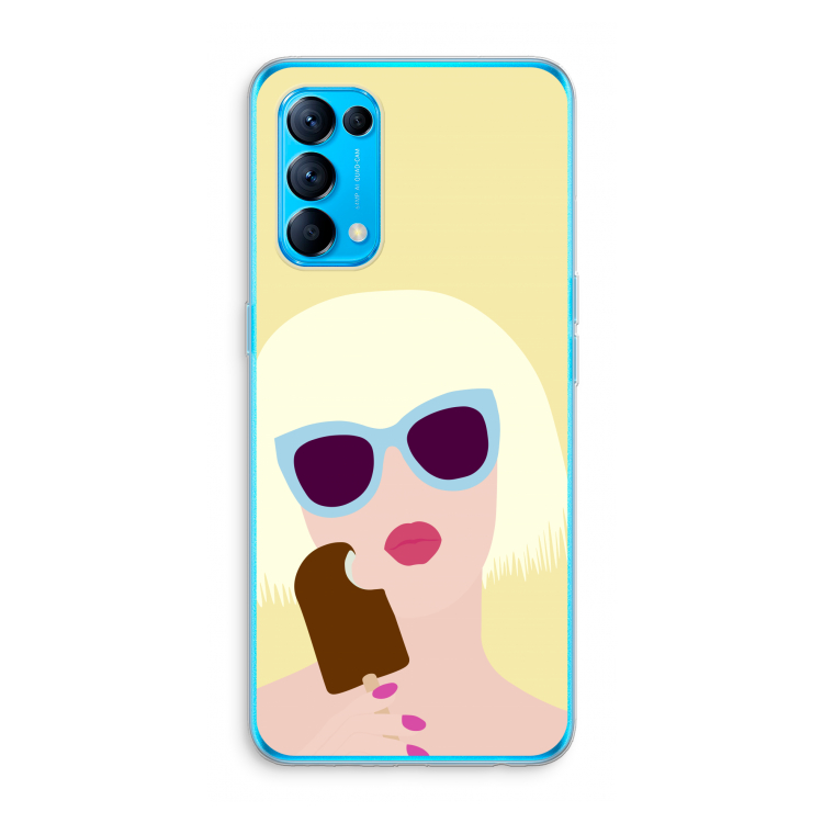 Ice cream: Oppo Find X3 Lite Transparant Hoesje