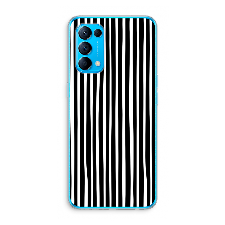 Stripes: Oppo Find X3 Lite Transparant Hoesje