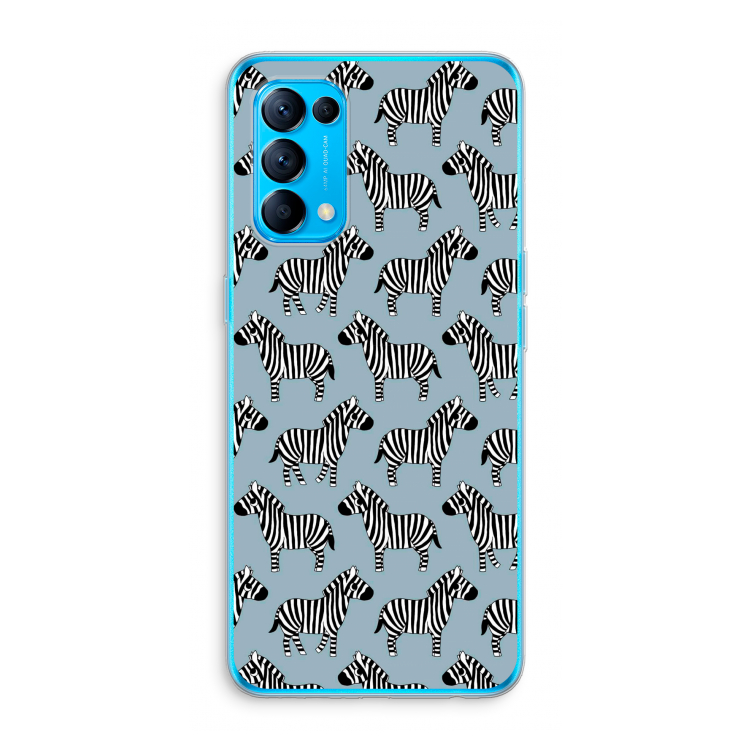 Zebra: Oppo Find X3 Lite Transparant Hoesje