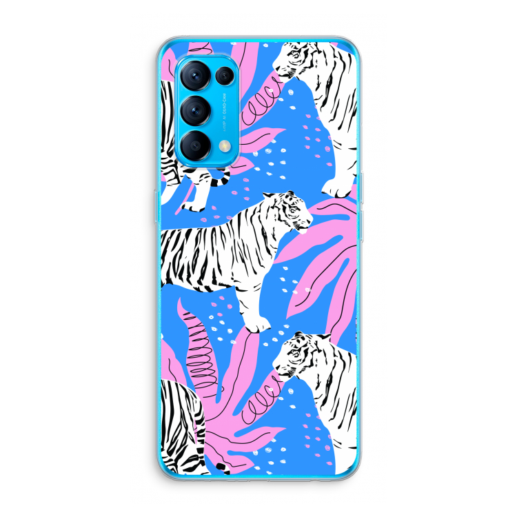 Tijger: Oppo Find X3 Lite Transparant Hoesje