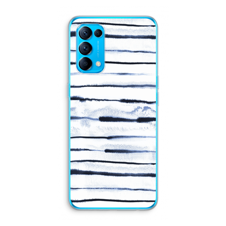 Ink Stripes: Oppo Find X3 Lite Transparant Hoesje