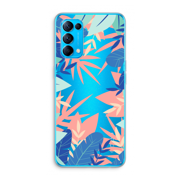 Tropisch: Oppo Find X3 Lite Transparant Hoesje
