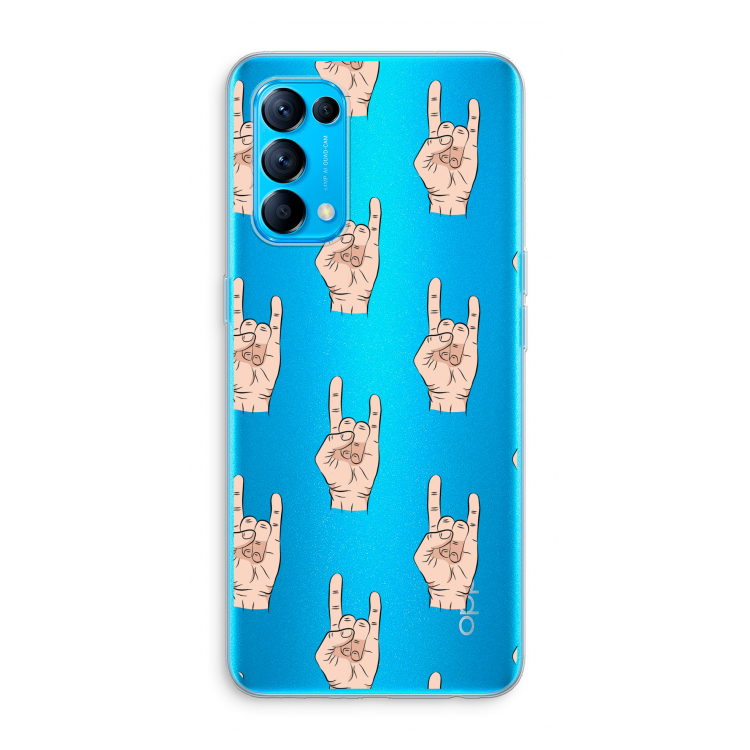 Rock: Oppo Find X3 Lite Transparant Hoesje