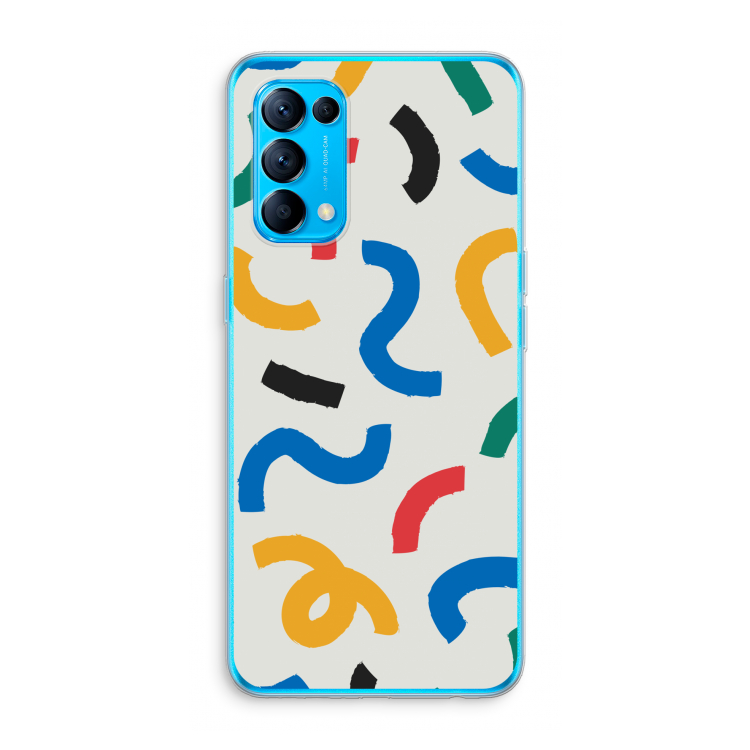 Illustratieve pop 2: Oppo Find X3 Lite Transparant Hoesje