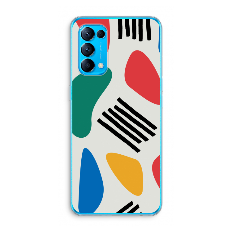 Illustratieve pop 1: Oppo Find X3 Lite Transparant Hoesje