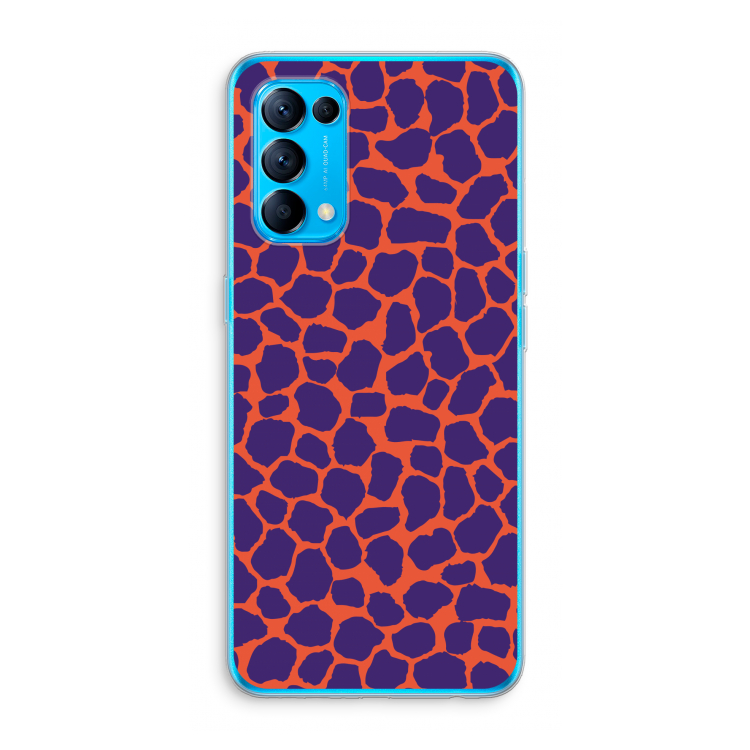 Purple Giraffe: Oppo Find X3 Lite Transparant Hoesje