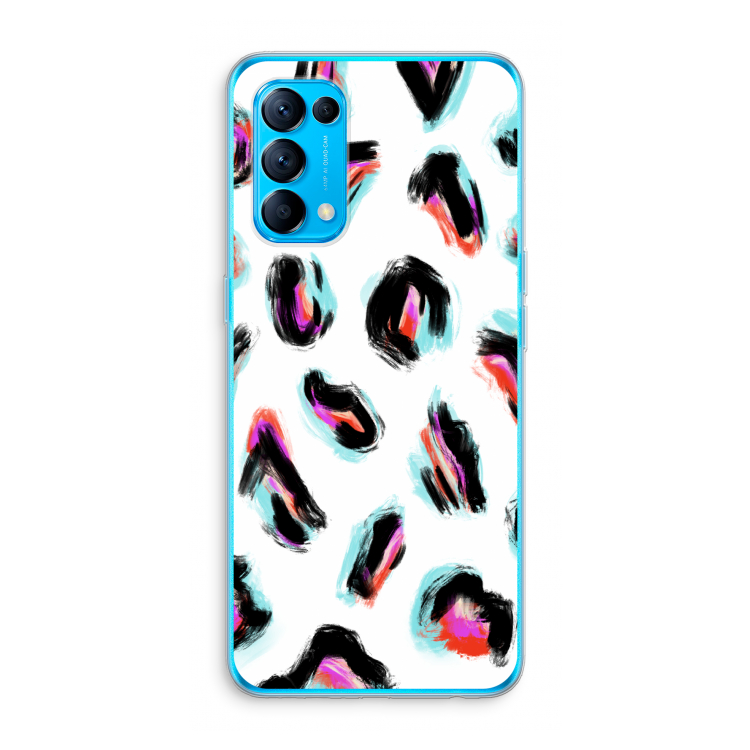 Cheetah color: Oppo Find X3 Lite Transparant Hoesje