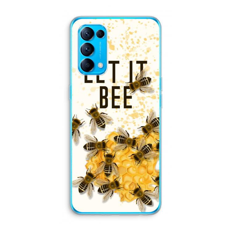 Let it bee: Oppo Find X3 Lite Transparant Hoesje