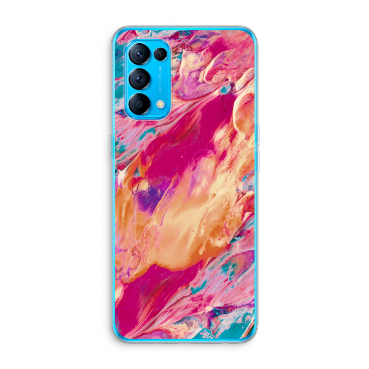 Pastel Echoes: Oppo Find X3 Lite Transparant Hoesje