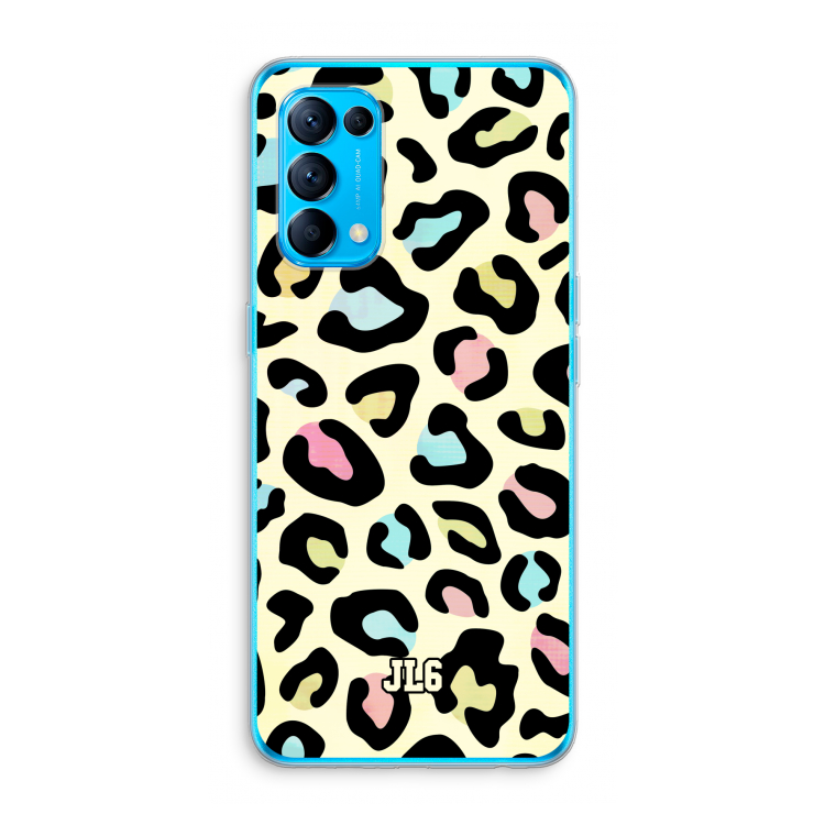 Leopard pattern: Oppo Find X3 Lite Transparant Hoesje