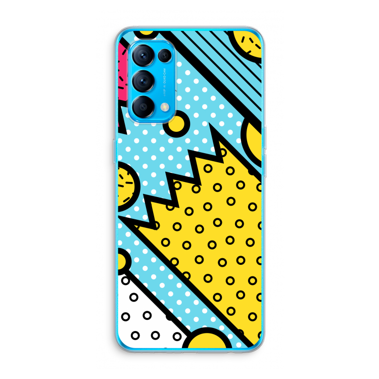 Pop Art #1: Oppo Find X3 Lite Transparant Hoesje