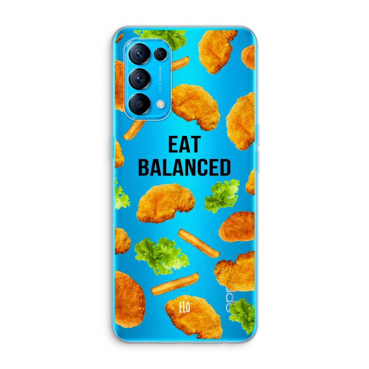 Eat Balanced: Oppo Find X3 Lite Transparant Hoesje