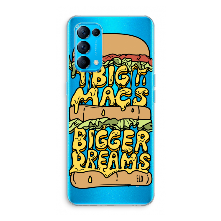 Big Macs Bigger Dreams: Oppo Find X3 Lite Transparant Hoesje