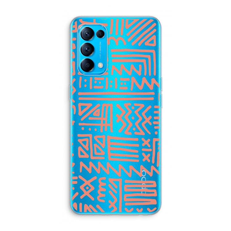 Marrakech Pink: Oppo Find X3 Lite Transparant Hoesje