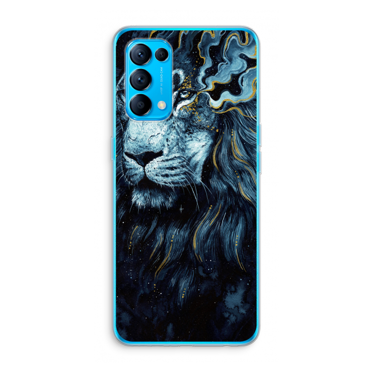 Darkness Lion: Oppo Find X3 Lite Transparant Hoesje