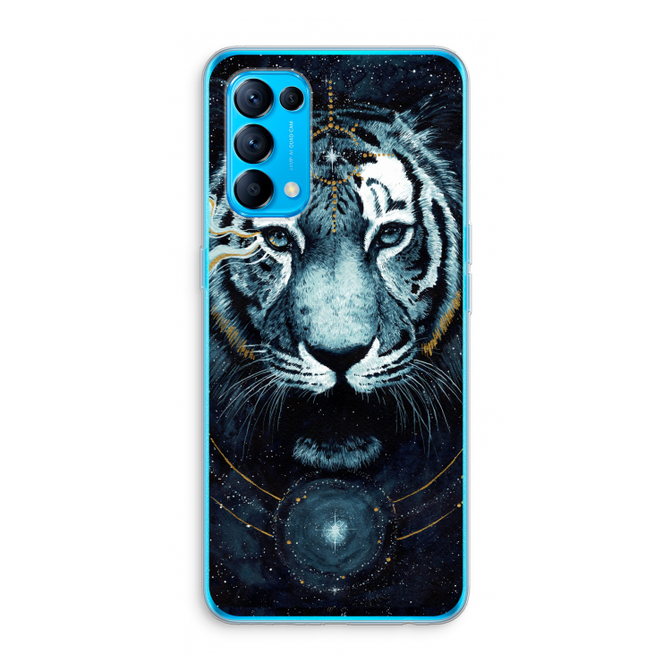Darkness Tiger: Oppo Find X3 Lite Transparant Hoesje