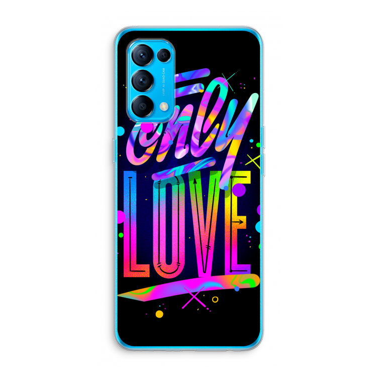 Only Love: Oppo Find X3 Lite Transparant Hoesje