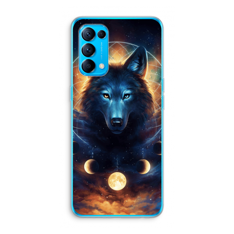 Wolf Dreamcatcher: Oppo Find X3 Lite Transparant Hoesje