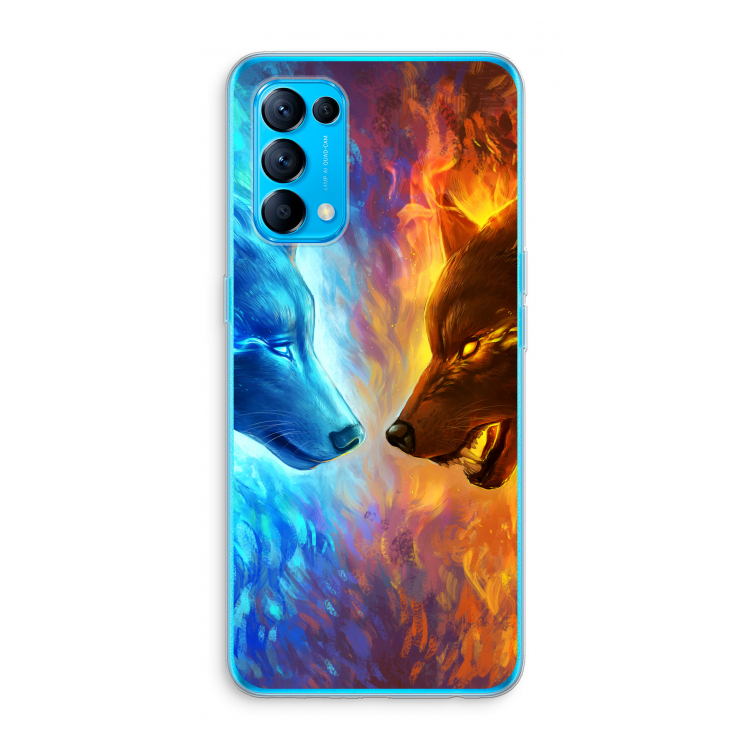 Fire & Ice: Oppo Find X3 Lite Transparant Hoesje