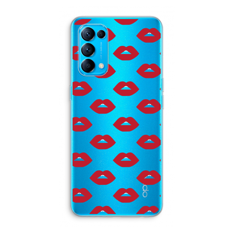 Lips: Oppo Find X3 Lite Transparant Hoesje