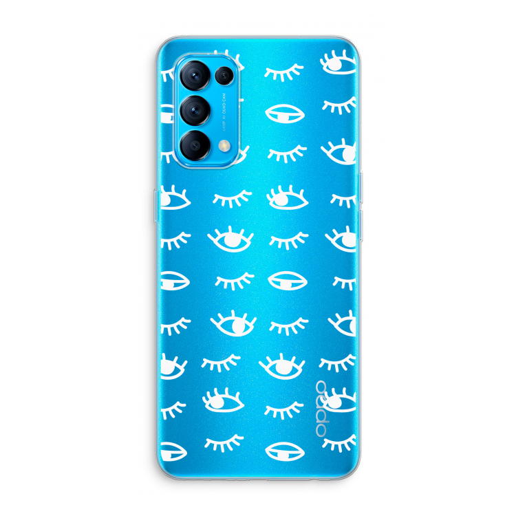 Eye pattern #3: Oppo Find X3 Lite Transparant Hoesje
