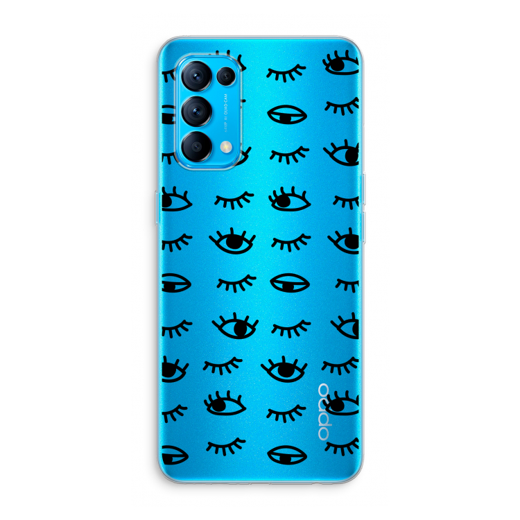 Eye pattern #2: Oppo Find X3 Lite Transparant Hoesje