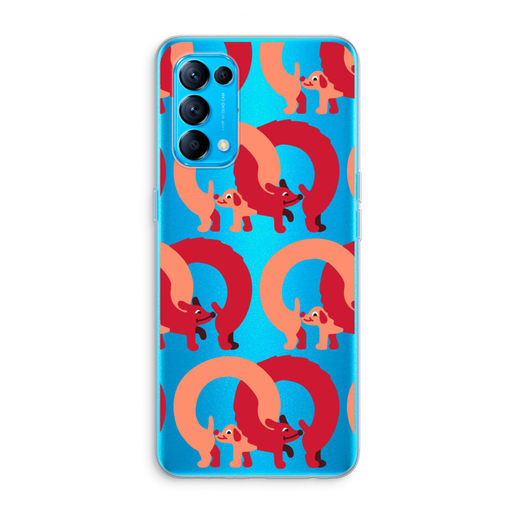 Dogs: Oppo Find X3 Lite Transparant Hoesje