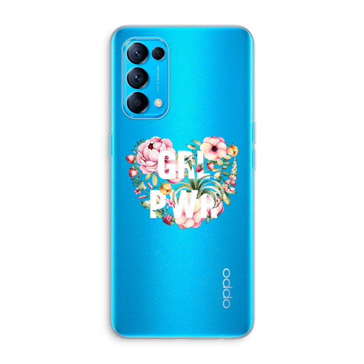 GRL PWR Flower: Oppo Find X3 Lite Transparant Hoesje