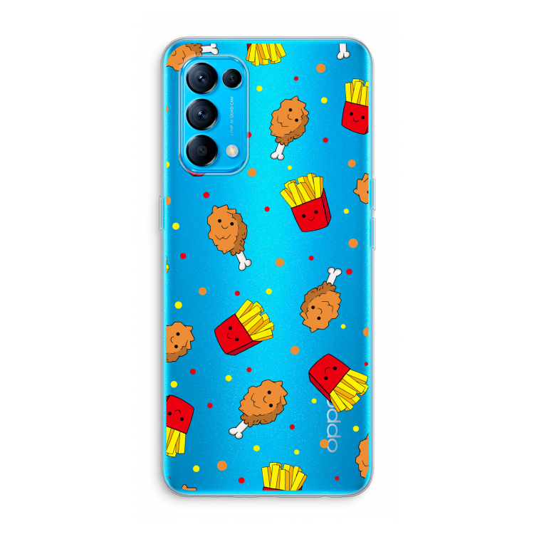 Chicken 'n Fries: Oppo Find X3 Lite Transparant Hoesje