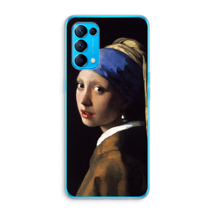 The Pearl Earring: Oppo Find X3 Lite Transparant Hoesje
