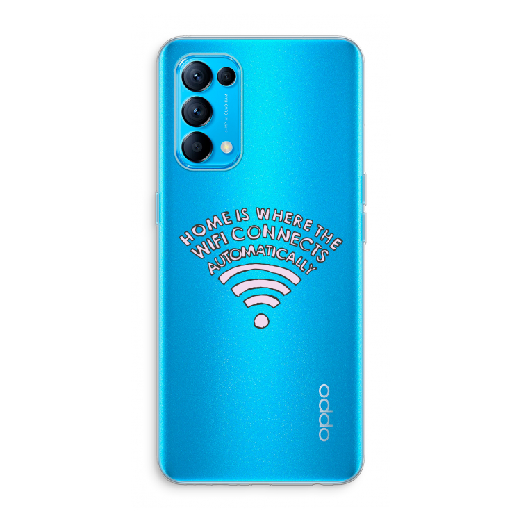 Home Is Where The Wifi Is: Oppo Find X3 Lite Transparant Hoesje