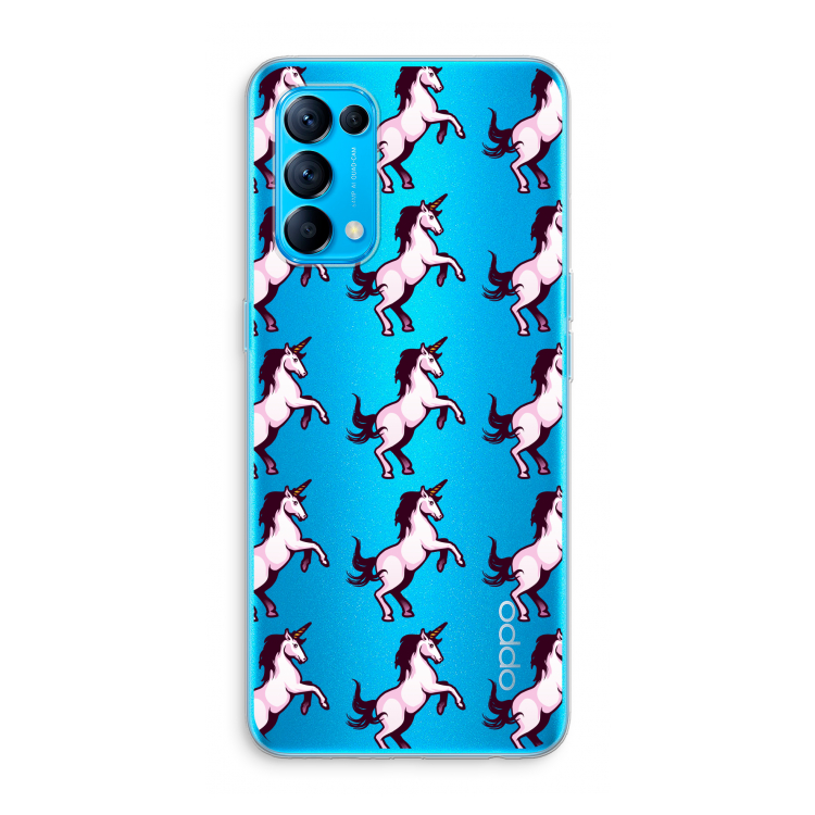 Musketon Unicorn: Oppo Find X3 Lite Transparant Hoesje