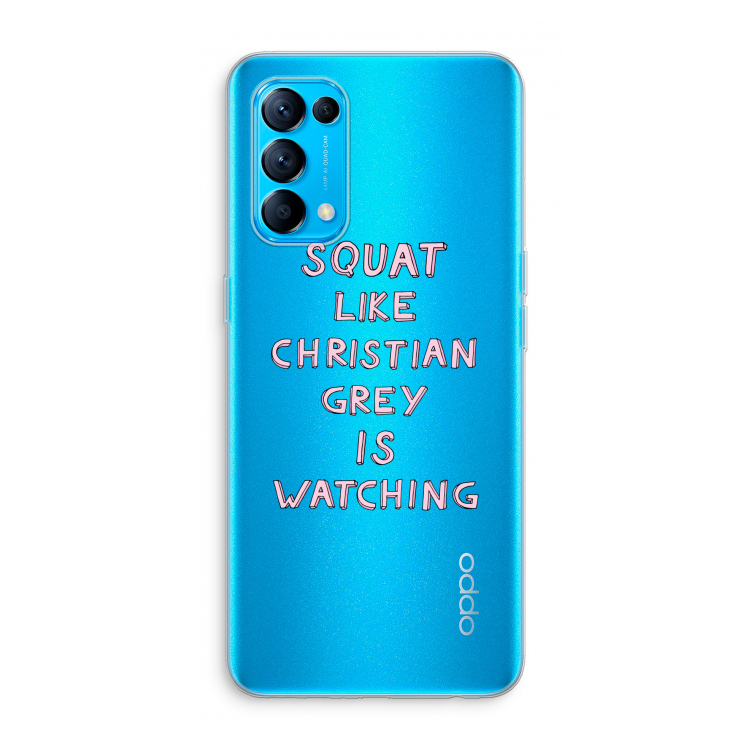 Christian Grey: Oppo Find X3 Lite Transparant Hoesje
